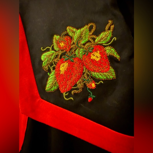 NWT ModCloth Royal Monk - Strawberry Noir Swing Dress - Picture 6 of 7